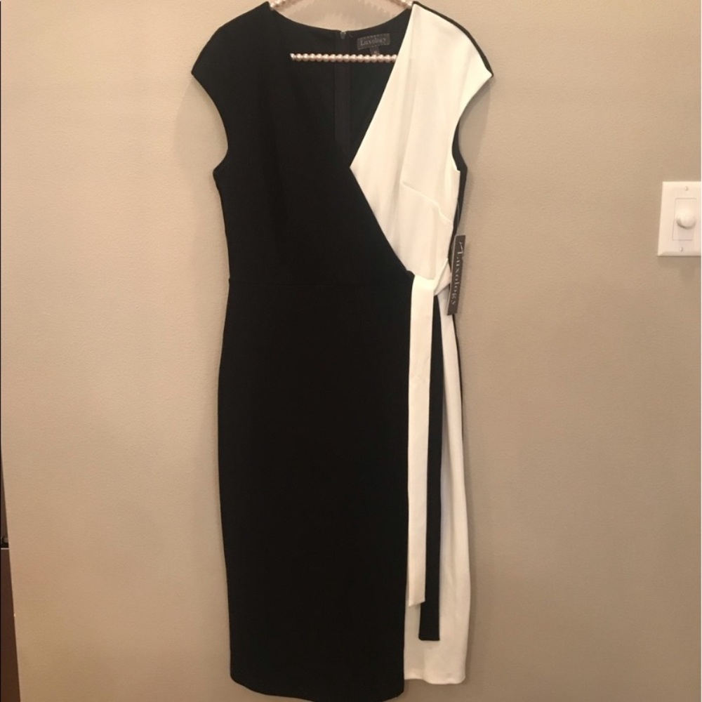 NWT Luxology Black and White Dress
